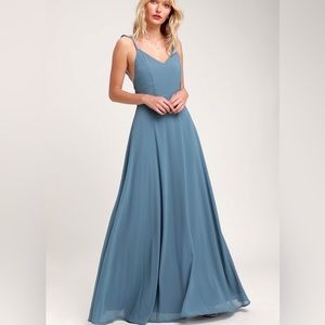Lulu’s Pale Blue Bridesmaid Dress